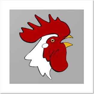 Crowing Rooster Posters and Art